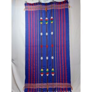African Tribal Colorful Multi Colored Shawl or Wrap  34x72